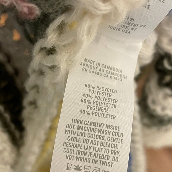 Aerie Slouchy Cardigan Striped Large - Picture 6 of 6